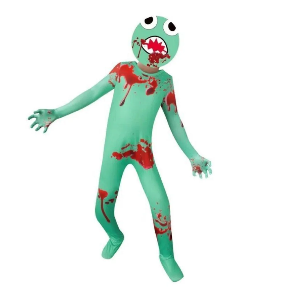 أزياء الهالوين لعام 2025 Damis Canival Rarcenciel Pour Enfants Garcons Combinaison De Jeu Dhorreur De Monstre Bleu Wiki Kids #2