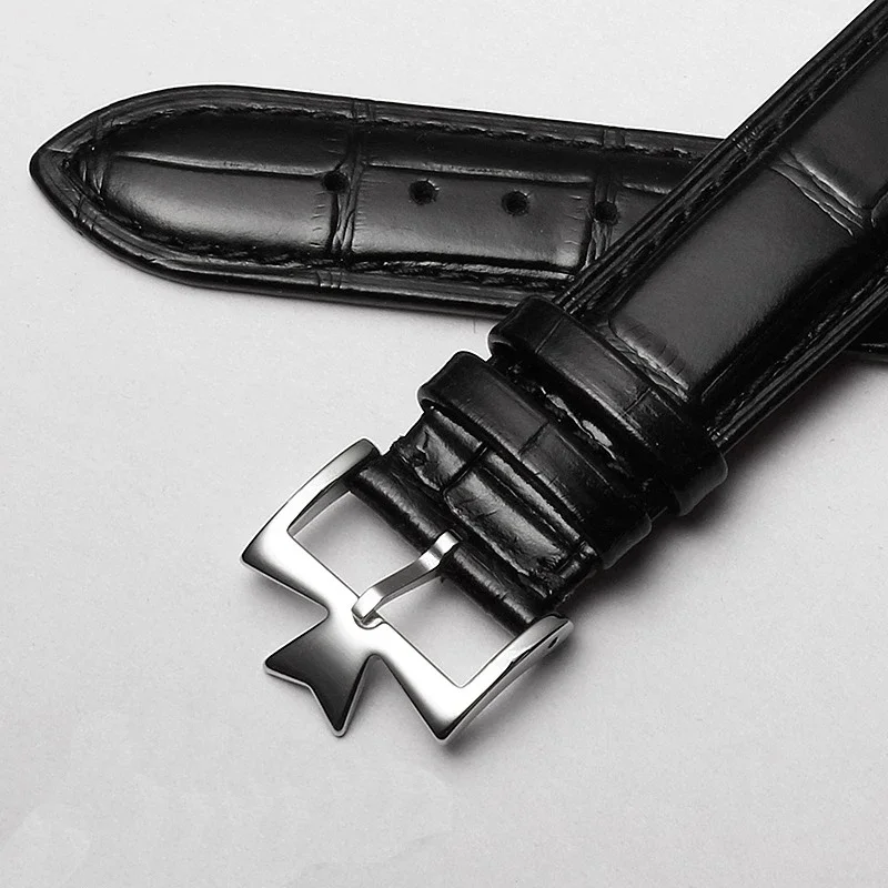 Watch Clasp For Vc Constantin Vacheron ConstantinWatch Strap Buckles  18mm Silvery Needle Buckle Double Press Butterfly Buckle