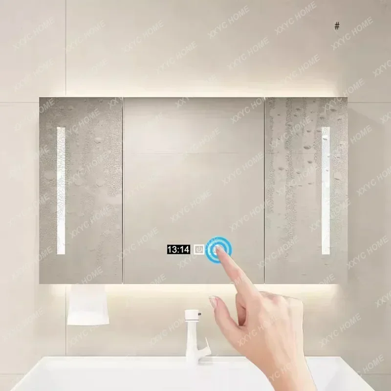 حوض غسيل معدني مرايا حمام خزانة حمام درج تخزين عرض مرايا حمام رف جدار أثاث غرفة Casa Arredo