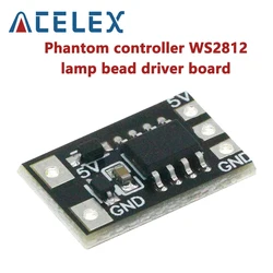 1PCS Phantom controller WS2812 lamp bead driver board full color running water lamp strip seven color gradient dazzle RGB