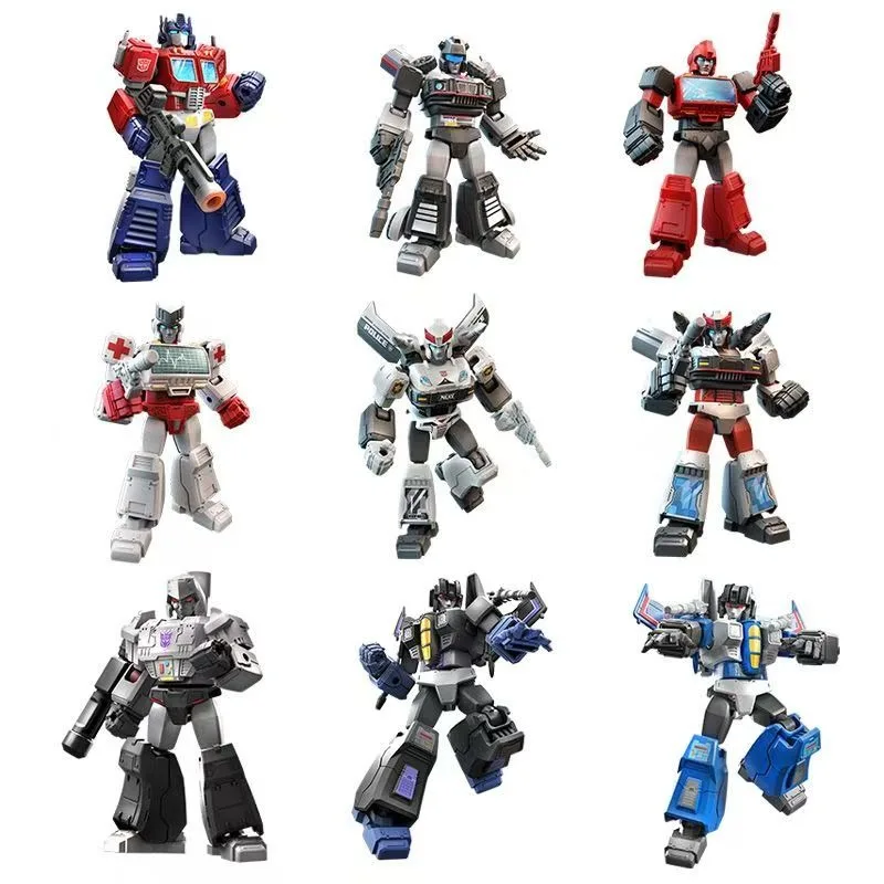 Blokees Transformers Optimus Prime Soundwave Echte verrassing blinde doos gezamenlijke beweegbare pop model ornamenten kinderspeelgoed geschenken