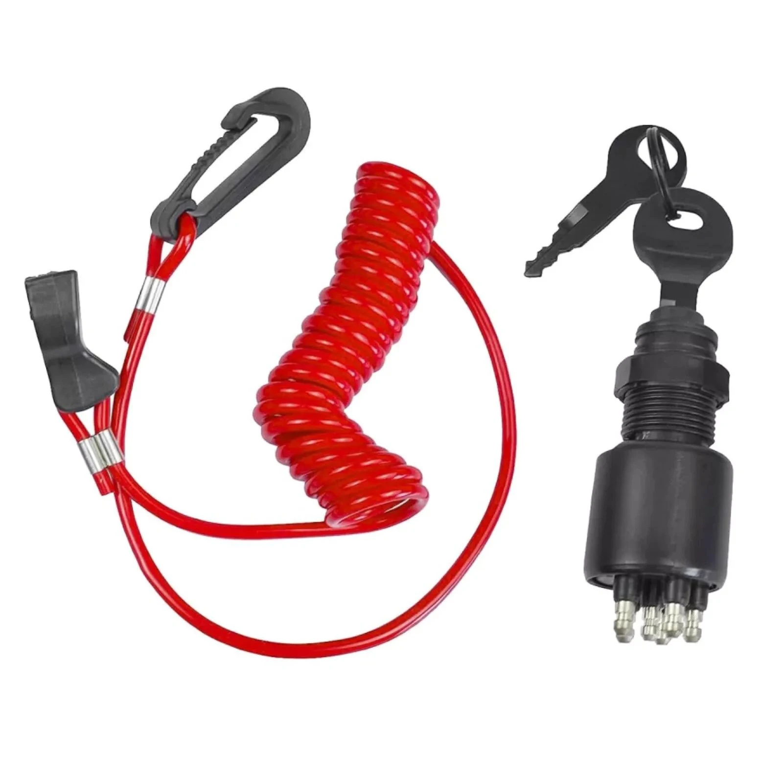 1 Set For BRP Boat Ignition Key Switch With Safety Lanyard 5005801 For Evinrude For Johnson 175974 Boat Accessories Repair Parts