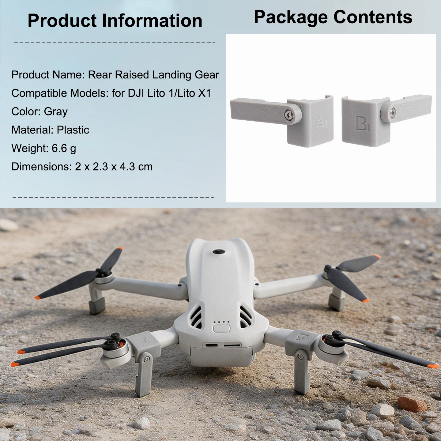 Drone Landing Pad - Landing Gear Extender For DJI LITO