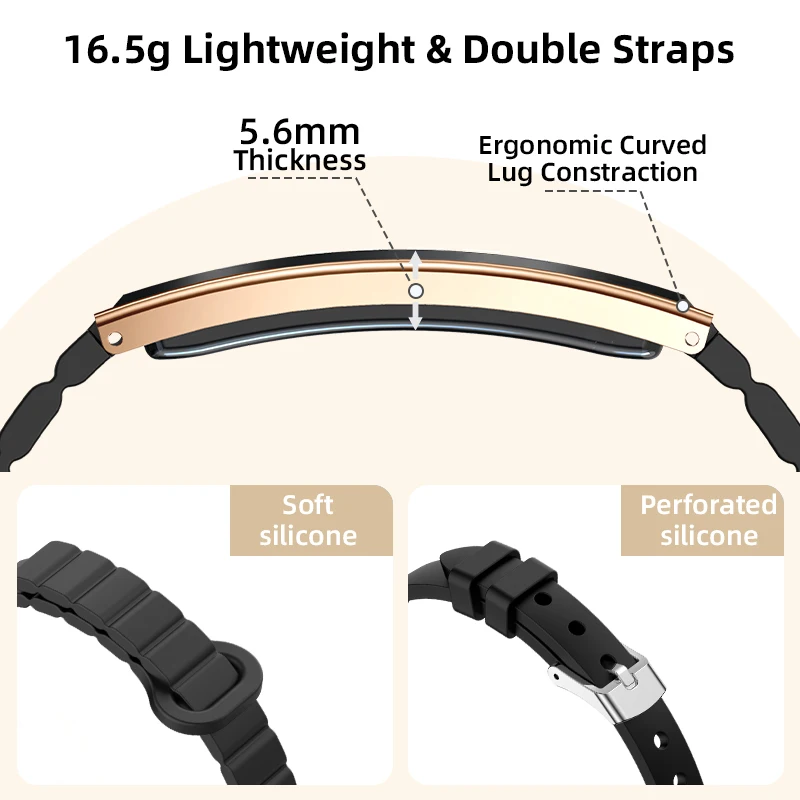 LIGE New Sports Waterproof Smart Bracelet Gesture Control Heart Rate Blood Oxygen Sleep Monitor Pedometer Screen Men Smartwatch