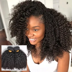 16A Indian Kinky Curly Hair Bundles 1/2/3 Bundles Deal Raw Unprocessed Human Hair Weave Tissage Cheveux Humain Hair Extensions