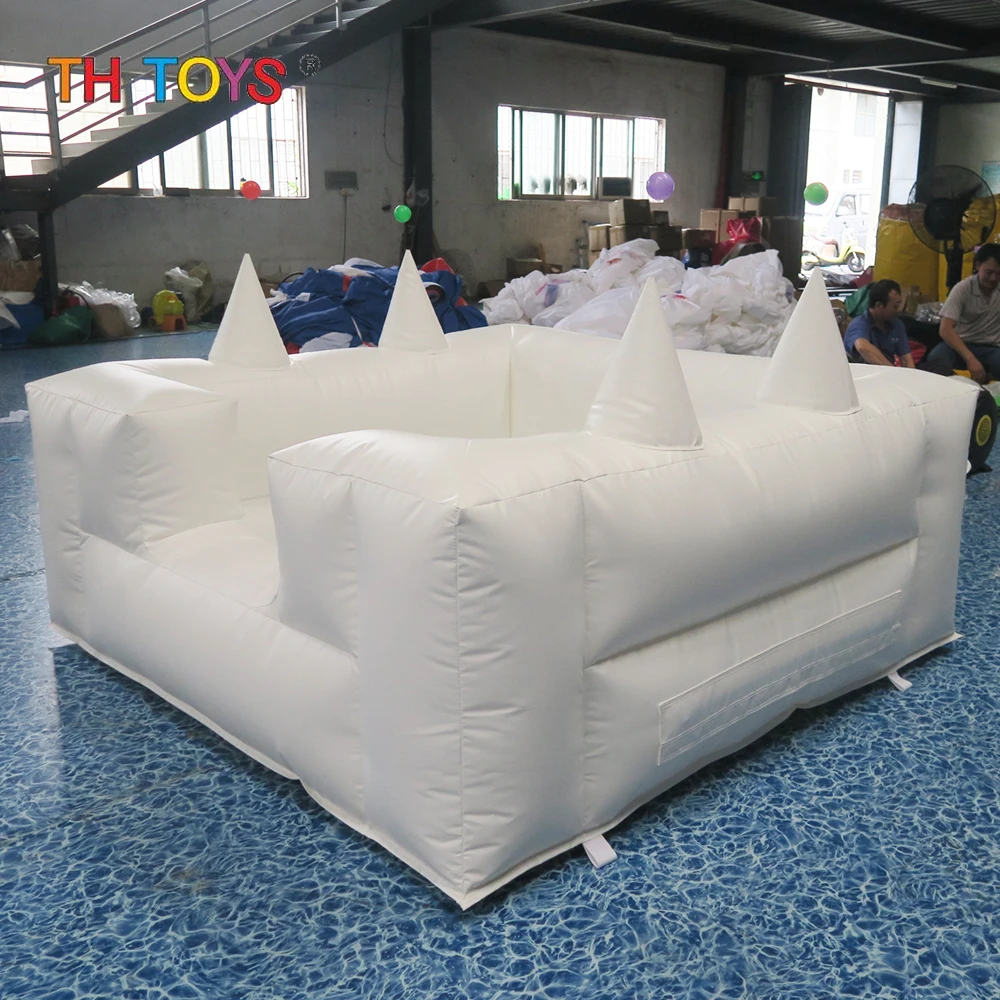 2x2m/3x3m/4x4m 결혼식 경비원 호버 공 풍선 카니발 게임 장난감에 대 한 흰색 풍선 공 풀 송풍기