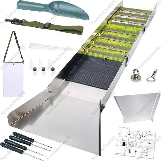 

Gold panning sand tools, foldable gold chute, gold panning tools