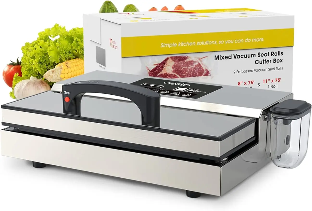 

Vesta Precision Vac'n Seal Pro I Vacuum Sealer - Smart Seal Design, Full Speed Operation, Effortless Heavy Workload, Patented Cu