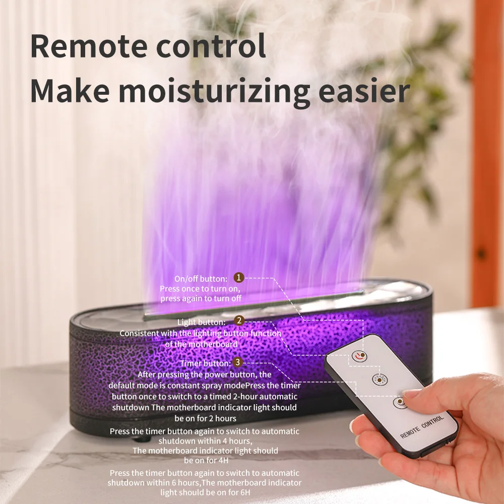 Professional Aroma Diffusers Fire Essential Oil Flame Humidifier Diffuser Household Flame Aroma Diffuser