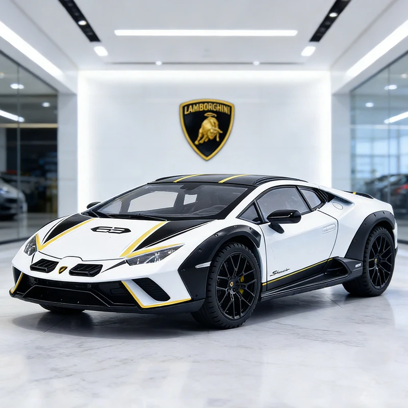 

1:24 Lamborghini Huracan Sterrato модифицированный автомобиль из сплава модель автомобиля звук и свет детская игрушка коллекционные предметы подарок на день рождения