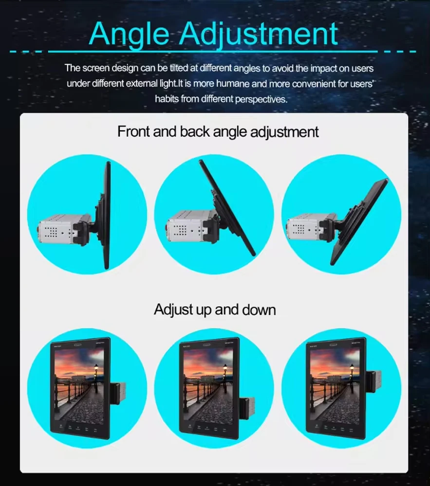 สำหรับวิทยุติดรถยนต์จอภาพแนวตั้ง IPS ขนาด 9.5 นิ้ว รุ่น Universal เครื่องเล่น MP5 สไตล์มัลติมีเดีย หน้าจอสัมผัส 1 DIN เครื่องเสียงติดรถยนต์ MP5