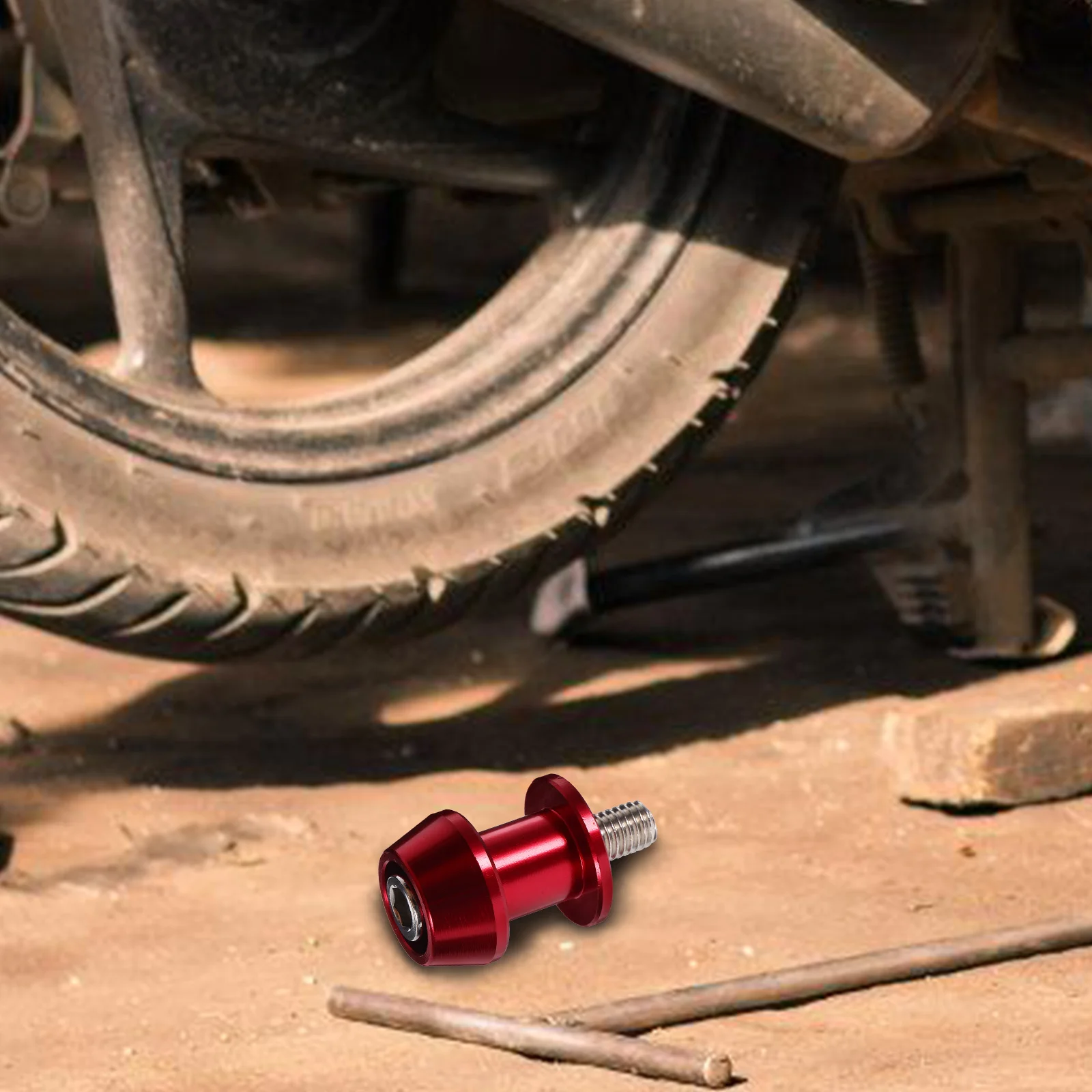 

Motorcycle Frame Slider 8mm Aluminum Alloy Swingarm Spool Stand Reliable Motorcycle Swing Arm Bobbins Accessory