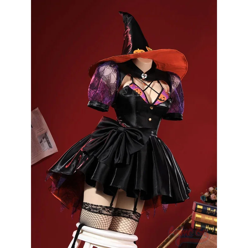 In Stock My Dress-Up Darling Kitagawa Marin Cosplay Costume Dress Hat Halloween Party Outfit for Women C02875