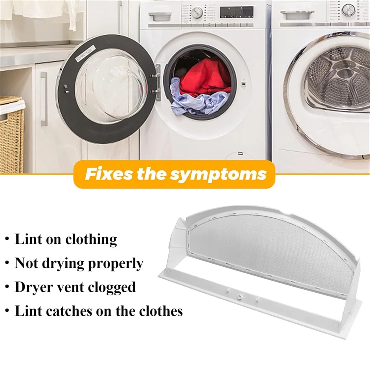 WE18X25100 WE18M19 مجفف الوبر مرشح الشاشة شبكة الشاشة لمجففات GE يستبدل WE18M30 WE18M28 AP 6037511   PS 11767017