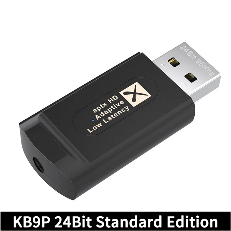 QCC3040 24 бит 96 кГц KB9P Bluetooth 5,2 аудио передатчик с микрофоном AptX LL HD Адаптивная низкая Lantency 3,5 мм Aux для ТВ ПК