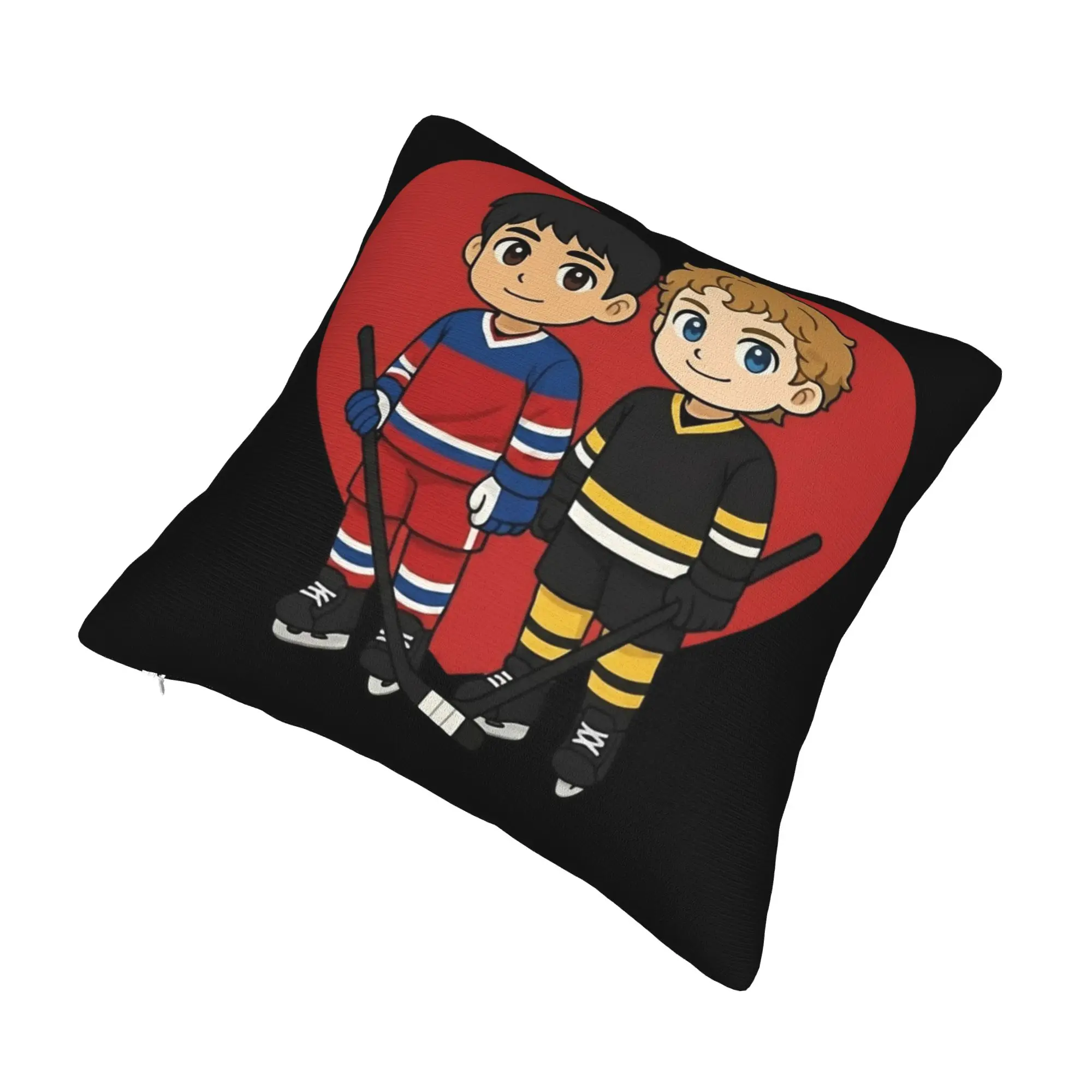 Shane Hollander & Ilya Rozanov Anime Heated Rivalry Pillowcase Cushion Cover Decorations  Throw Pillow Case Cover Home Square