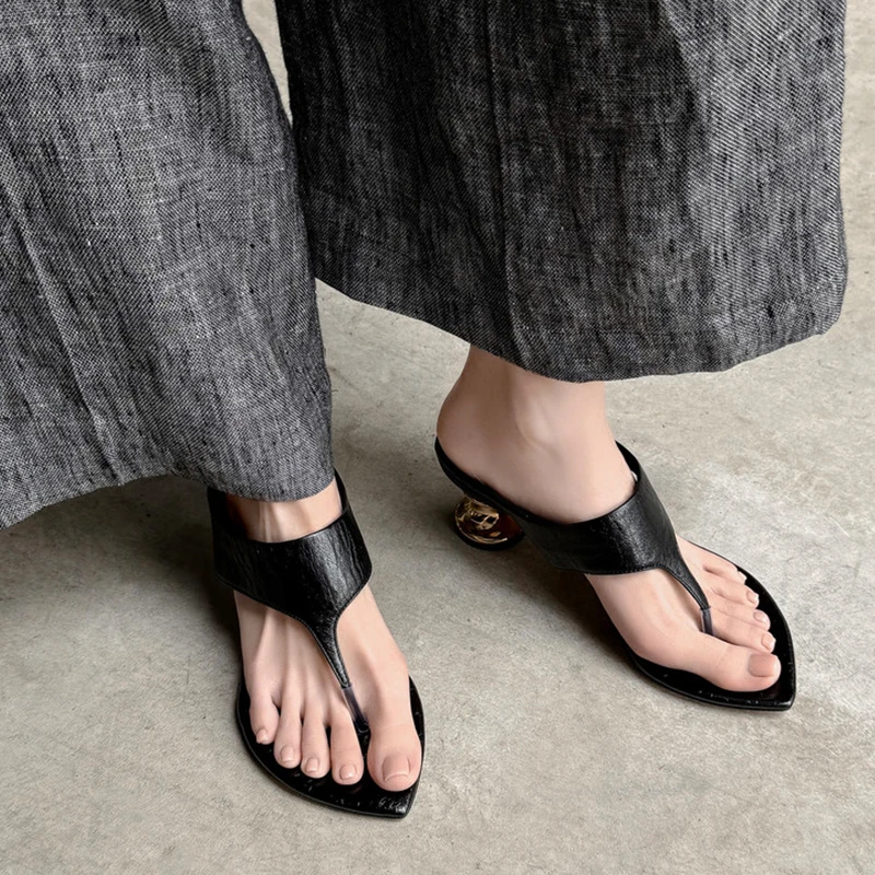 Women's Real Leather High Heel Sandals for Party & Casual
