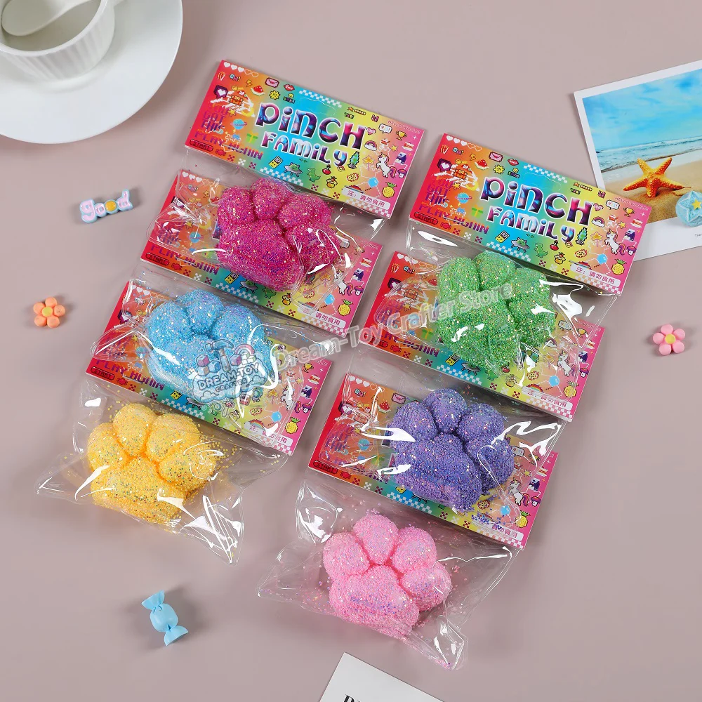 Cat Paw Squishy Anti-Stress Foot Squishy Toy Taba Squishy Kedi Patisi Squishy Soft Jelly Feel Squishy Table Anxiety Relief Gift