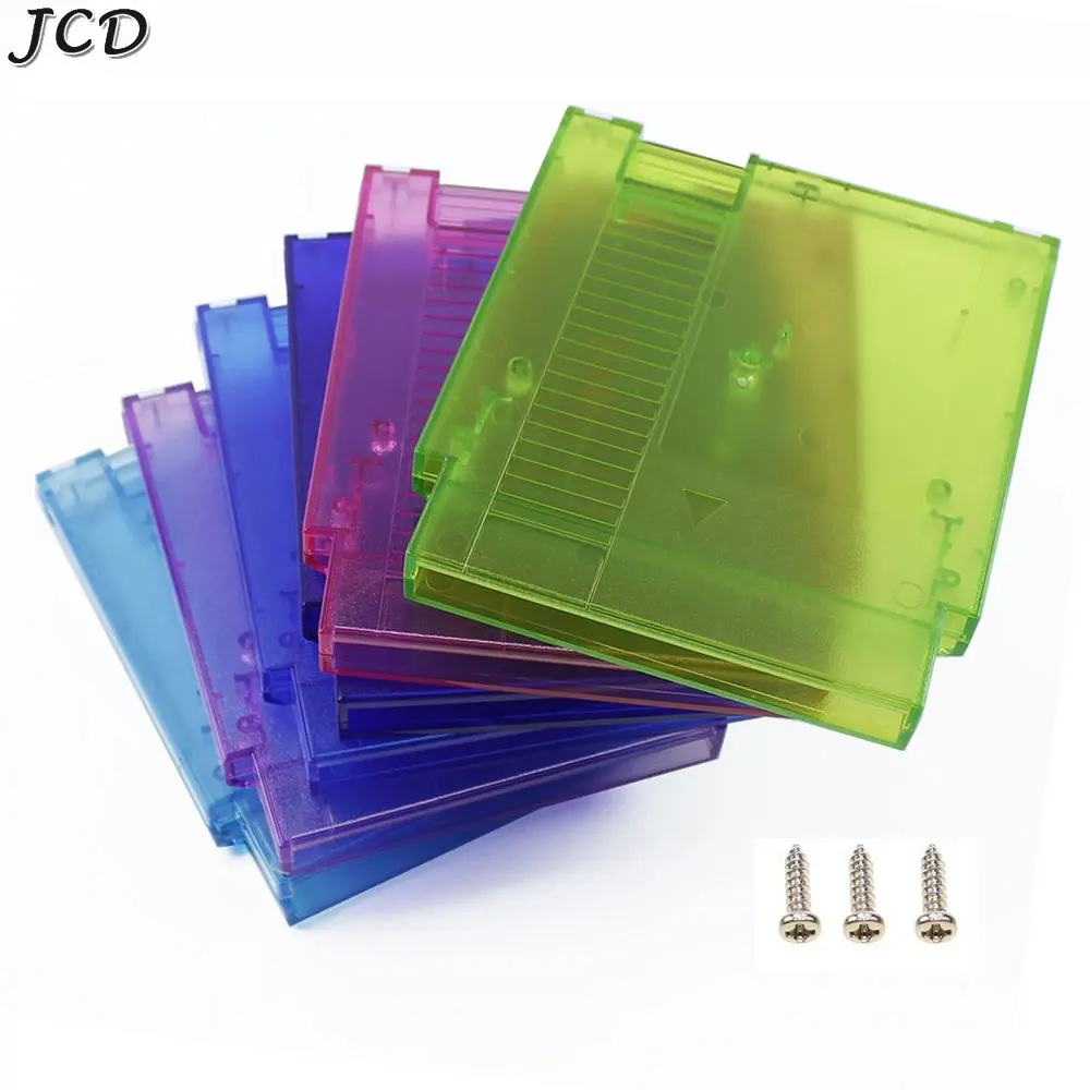 JCD For NES Hard Plastic Case Cartridge Shell Cover 60Pin To 72Pin Game Card Replacement Shell With 3 Screws