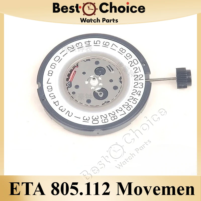 ETA 805.112 Movement  New Original Swiss 805112 Date At 3/6 805112 Men's Watch Quartz Movement Watch Movement