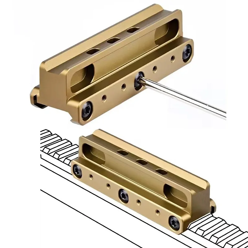 Picatinny rail UNITY metal base double ring bracket UN ACOG base, scope riser mounting T2/RMR oblique base, m16 toy accessories