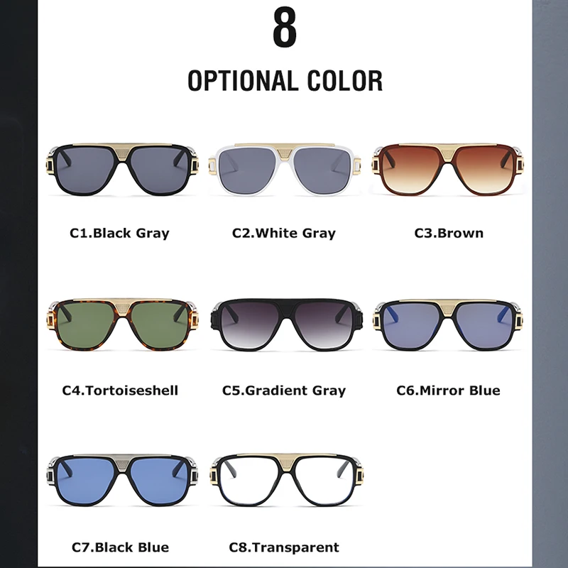 CRIXALIS Vintage Classic Pilot Sunglasses For Men Anti Glare Mirror Driving Male Sun Glasses 2023 Trending Products Women shades