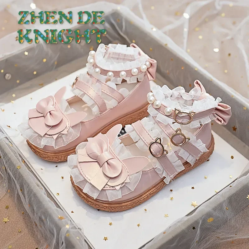 

Zapatos Niña/2020 милая повседневная обувь для маленьких девочек, сандалии из искусственной кожи, детская обувь на мягкой подошве, женская кожаная обувь принцессы