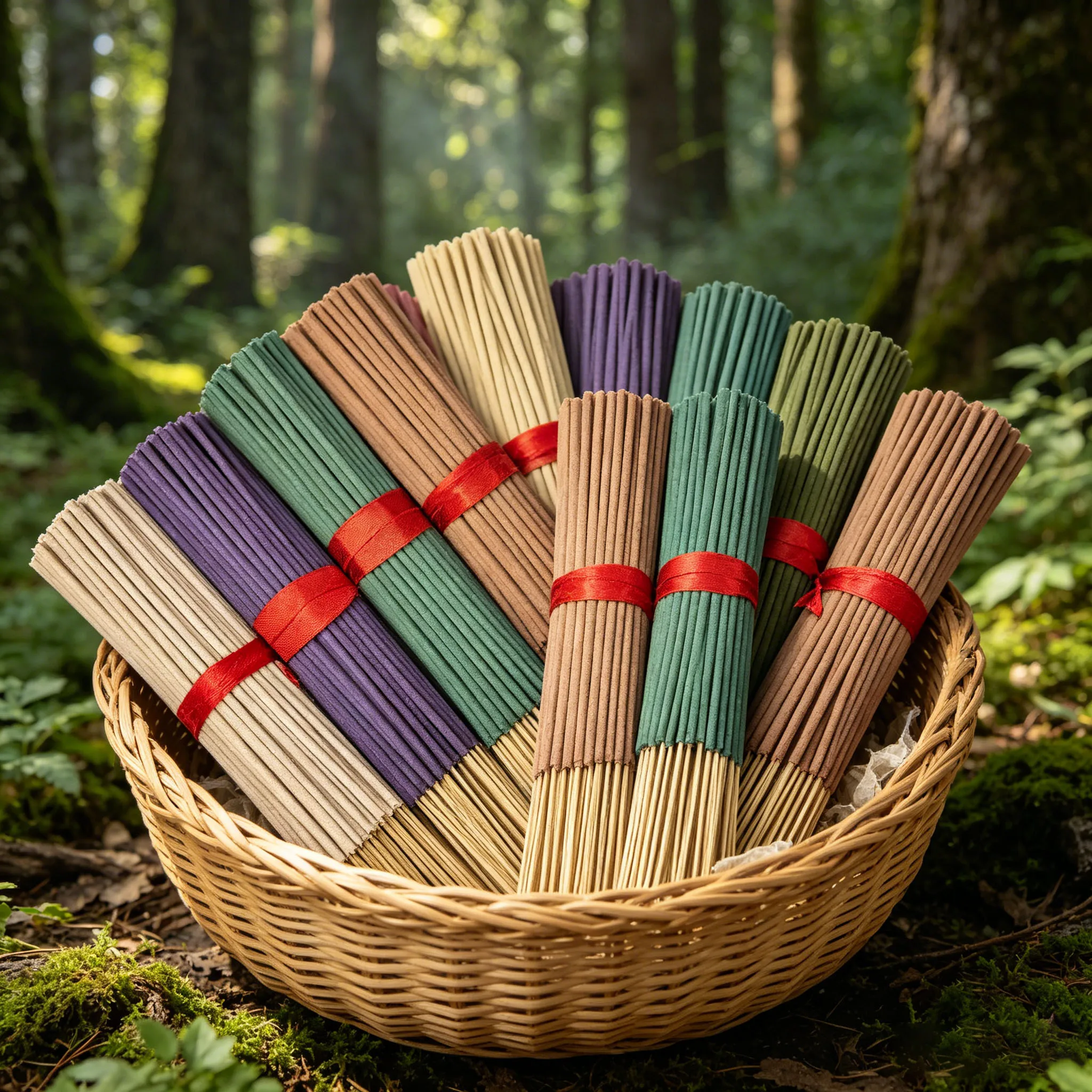 7 Types of Tropical Rainforest Series Essential Oil Liquid Incense Sticks, Burn for about 40 Minutes, Each Set Contains 21 Sticks, Suitable for Long-Lasting Fragrance in Home Life