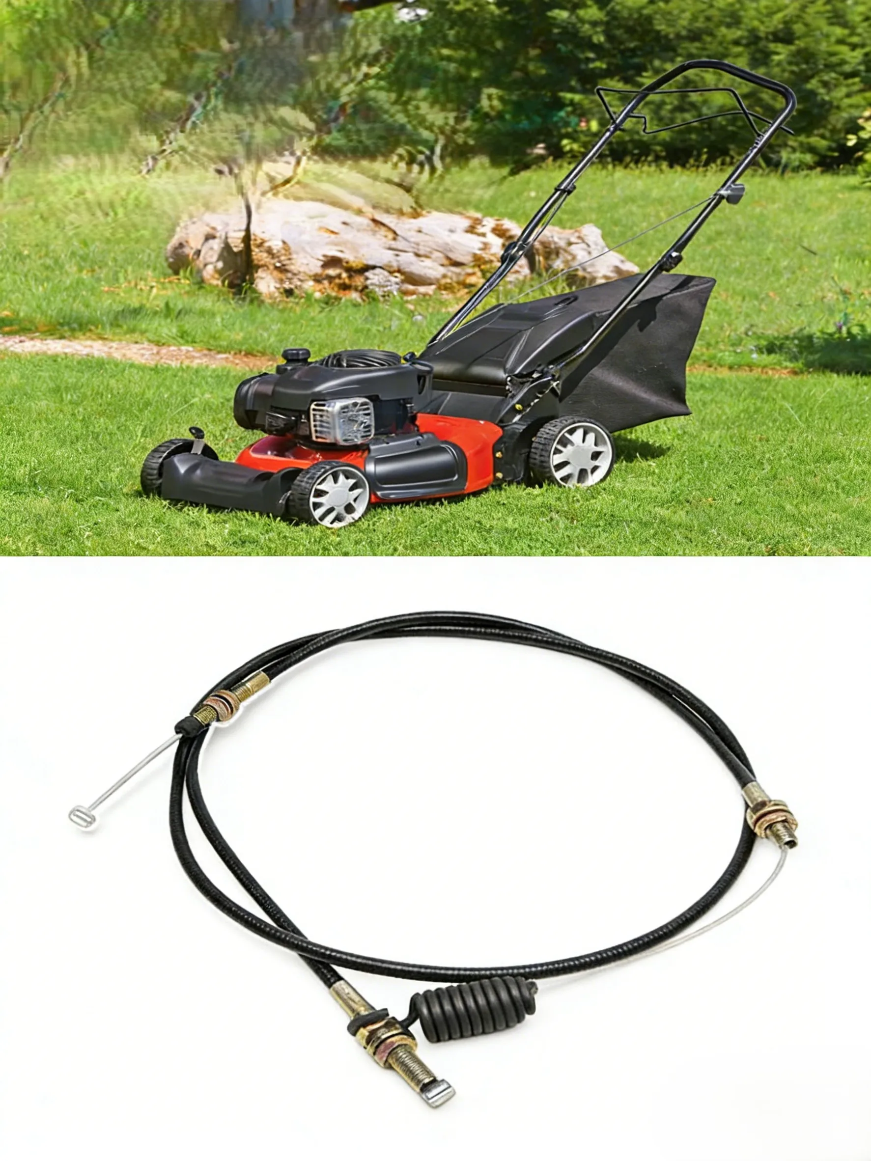 Replacement Clutch Control Cable for Cadet For Troy Mowers Interchangeable with 946 0908 746 0908 Tough Metal Construction