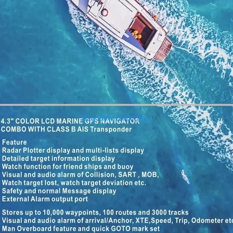 y1gd Waterproof IPX7 Marine Global Positioning System for Harsh Sea Conditions