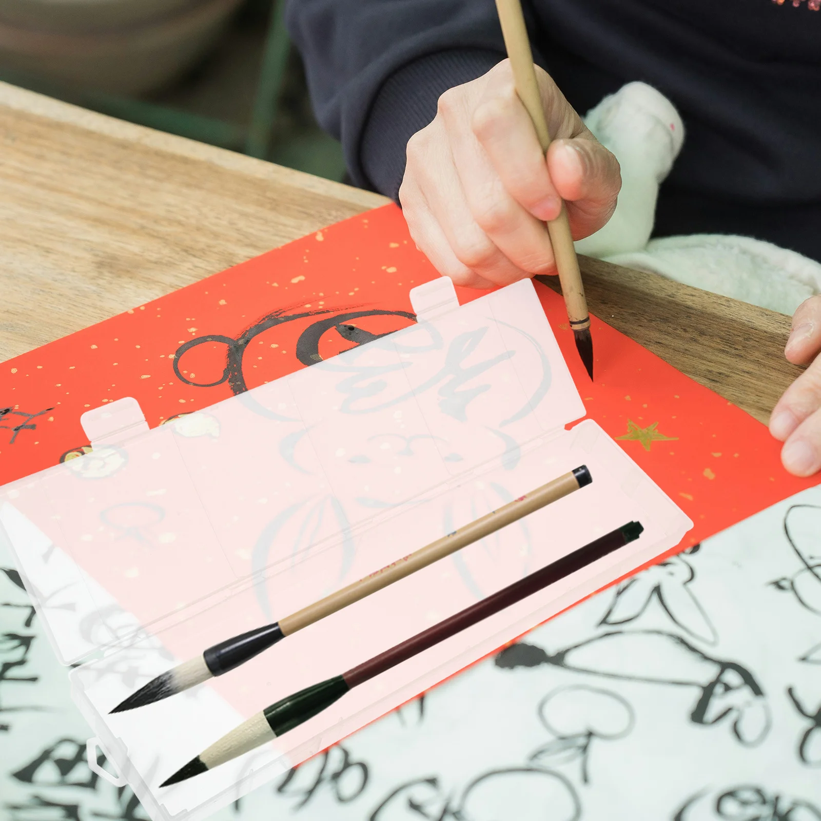 

Large Capacity Clear Pencil Case Plastic Pencil Box Transparent Organizer Container for School Art Supplies Kids Boys Classroom