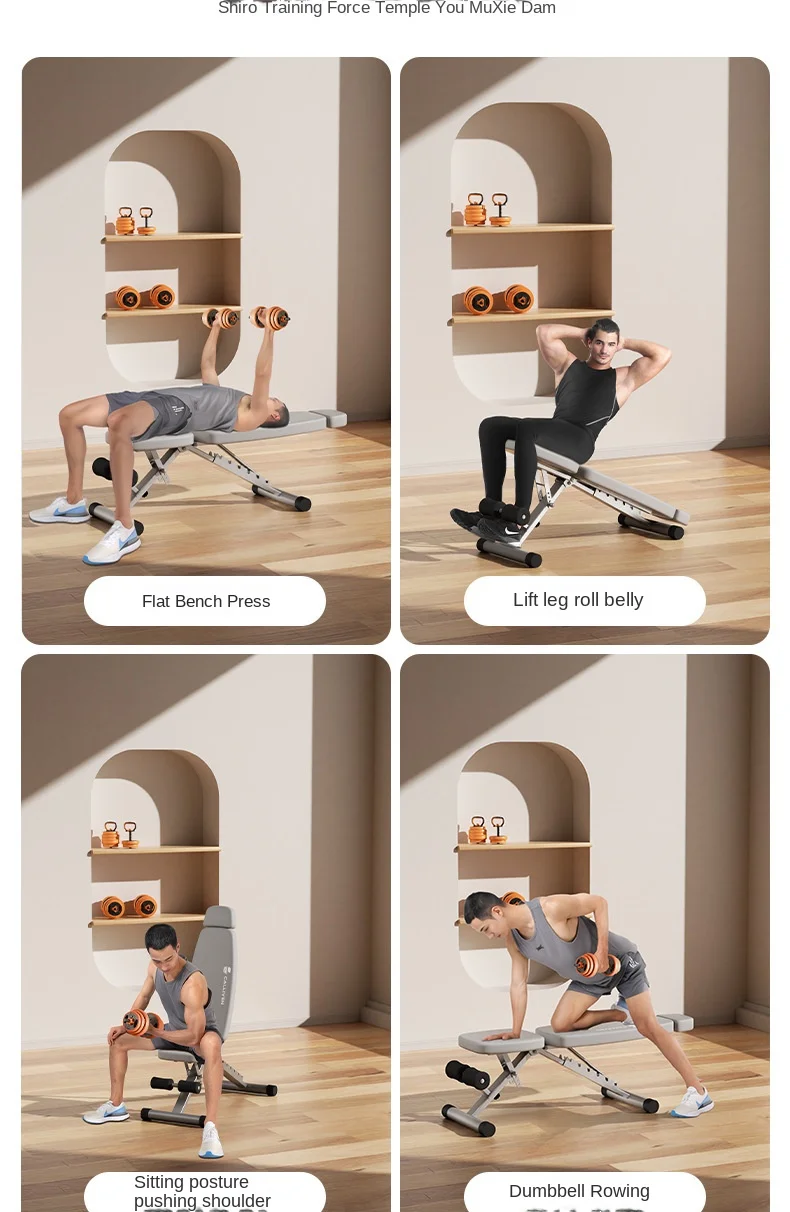 Multifunctional Adjustable Foldable Metal Dumbbell Bench for Home Gym Abdominal Exercise with Safety Features and Durable Build