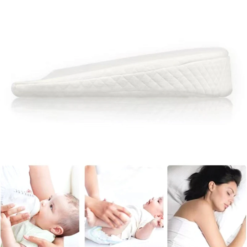 

B2EB Sqaure/Semicircle Baby Pillow Supportive Pillow Bedding Pillow Solution Infant Spit Milk Support Lightweight for Infants