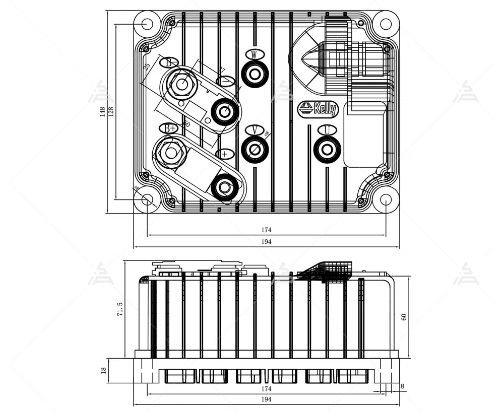 

TLF Sles Clernce! Kelly Controller KLS-D KLS4840D Brushless 48V Motor Controller