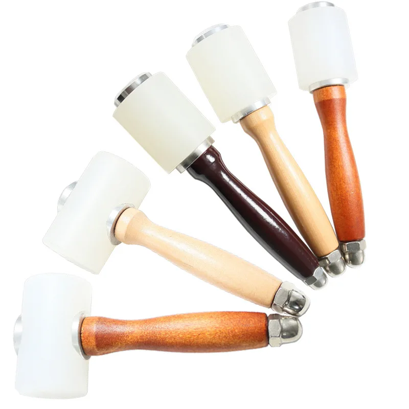 Leather Art Punch Printing Hammer Tool Hammer Primary Color Retro Furniture Protection Installation Rubber Nylon Hammer Tool