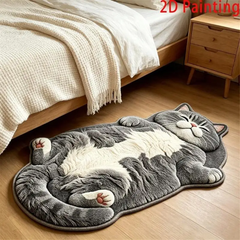 Sleeping Animal Entry Piece Accent for Quiet Indoor Corner, Soft Door Cover for Bedroom Side and Home Styling Daily