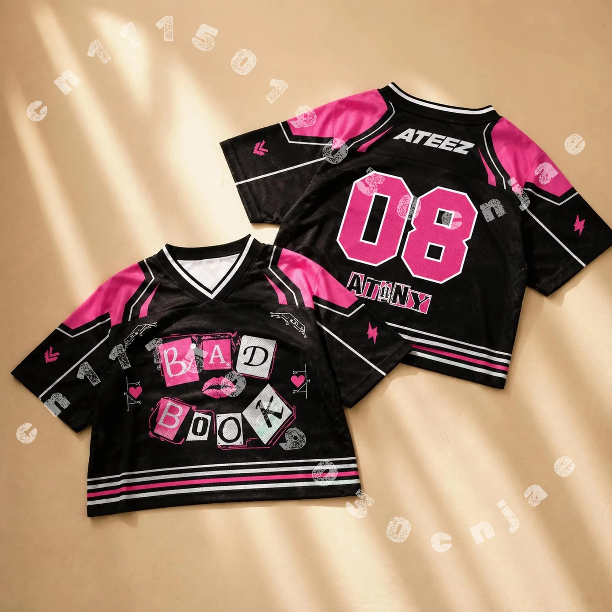 ATEEZ Golden Hour Part 5 Jersey, ATINY Kpop Shirt, Oversized Korean Streetwear Tee, ATEEZ Fan Merch, Y2K Concert Outfit Fashion