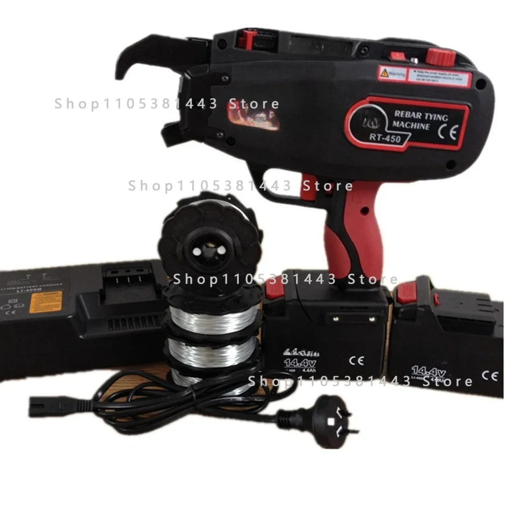 14.4v 4400mah Automatic Rechargeable Electric Wire Rebar Binding Tying Machine RT450 4-45mm Rebar Tier Binding Machine