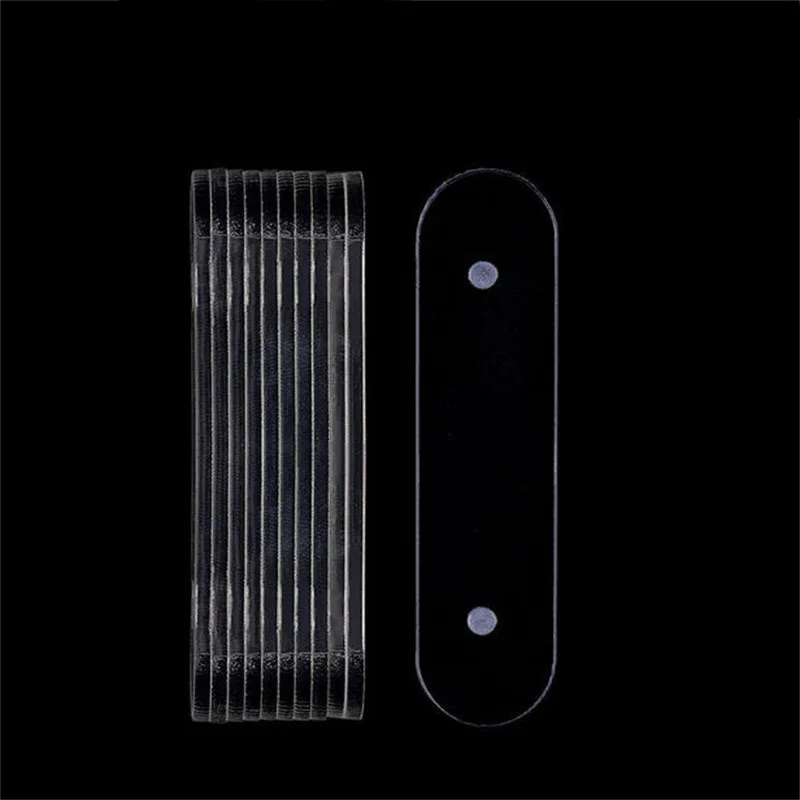 50/100/200pcs False Nail Tips Display Stand With Magnet Clear Practice Acrylic Gel Polish Holder Strip Manicure Showing Tool view 3
