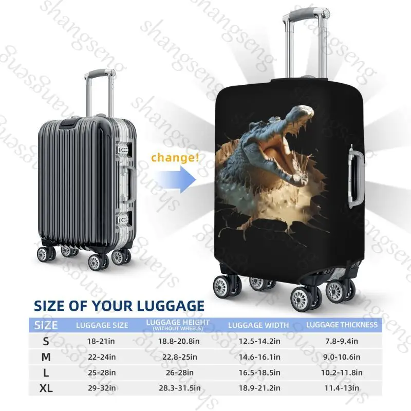 Crocodile is ferocious printing Thicken Luggage Cover Elasticity Trolley dust cover Suitcase Protection Cover Suitcase Case