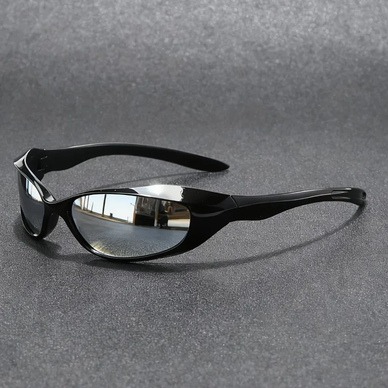 1 Stück Y2K Futuristischer Technologie-Stil Punk-Brille Damen Sonnenbrille – Detail 3