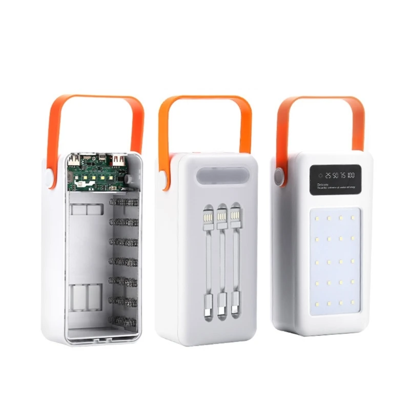 21 x 18650 USB 유형 C 5V DIY 케이스 배터리 없는 배터리 충전 보관 상자
