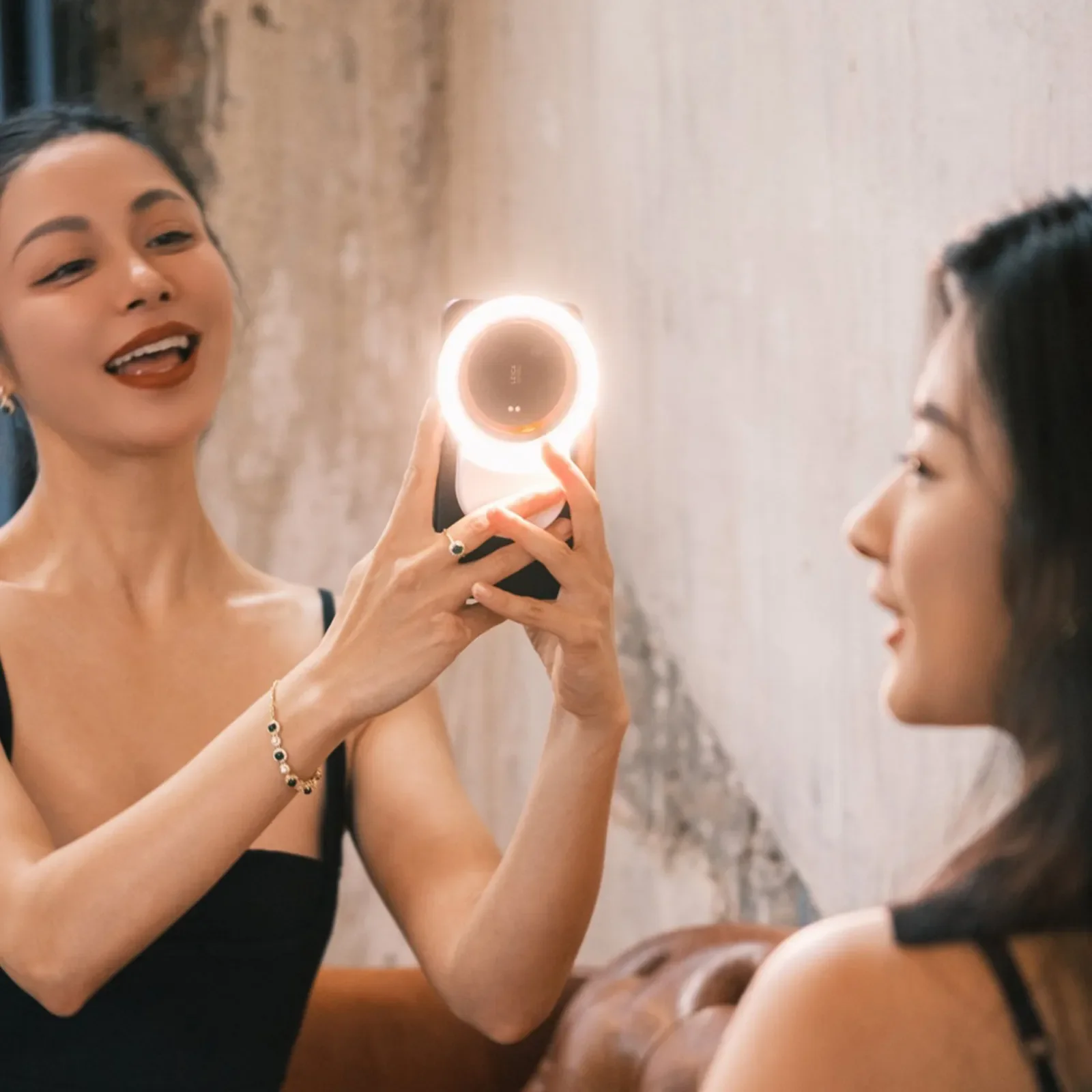 Fotorgear LED Light Ring USB Charge Led Selfie Ring Light Magnetic Compatible with iPhone Samsung Xiaomi Mobile Phone