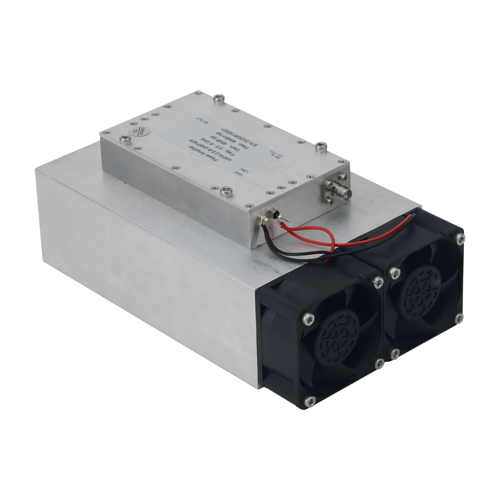 NEW 0.5-6GHz  45dB Gain 10W High Power Output RF Microwave Wideband Power Amplifier with S MA Female Connector