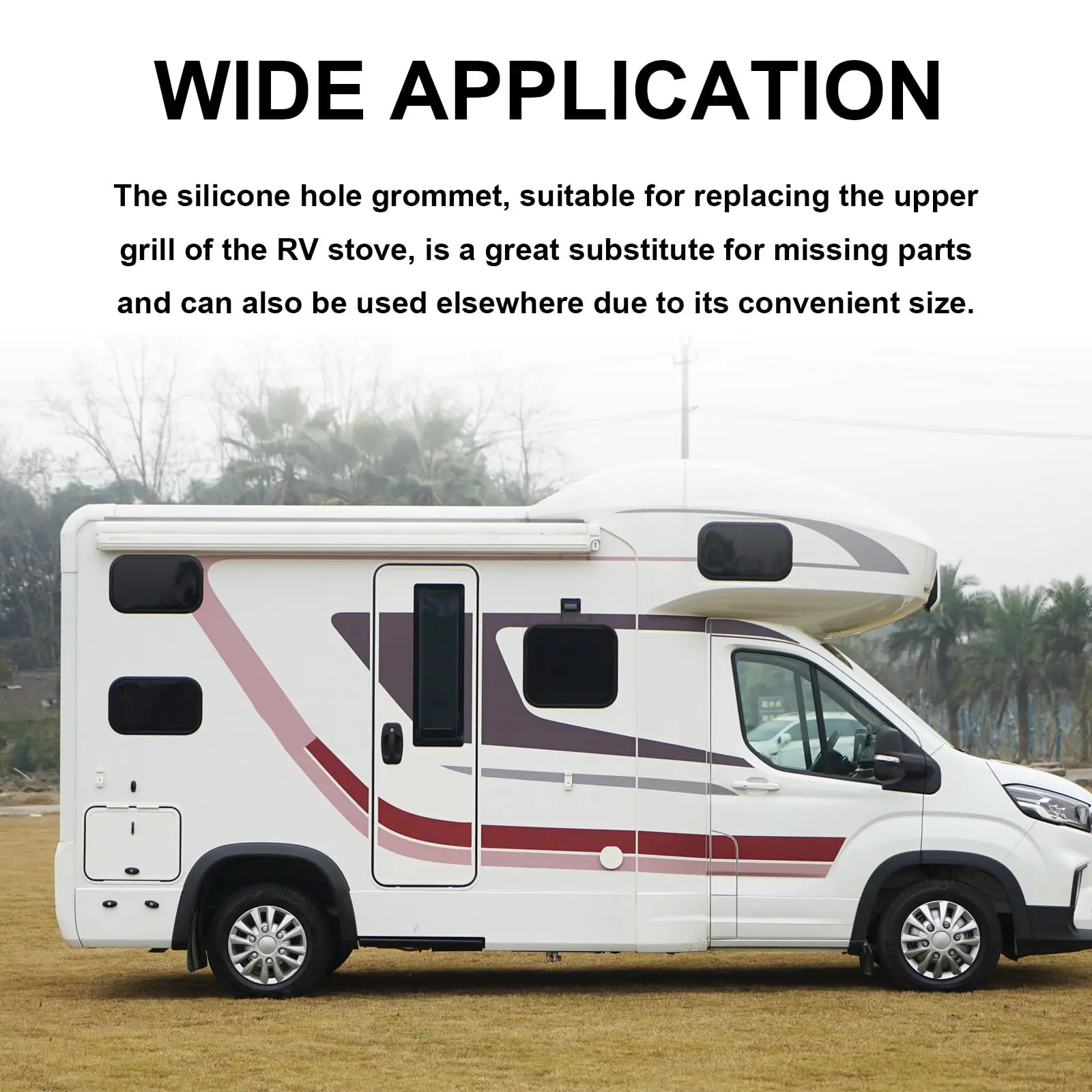 30 قطعة من الحلقات المطاطية للمنزل المتنقل - وعاء 5 مم يدعم/أقدام/قابس لـ Dometic/Smev/Thetford