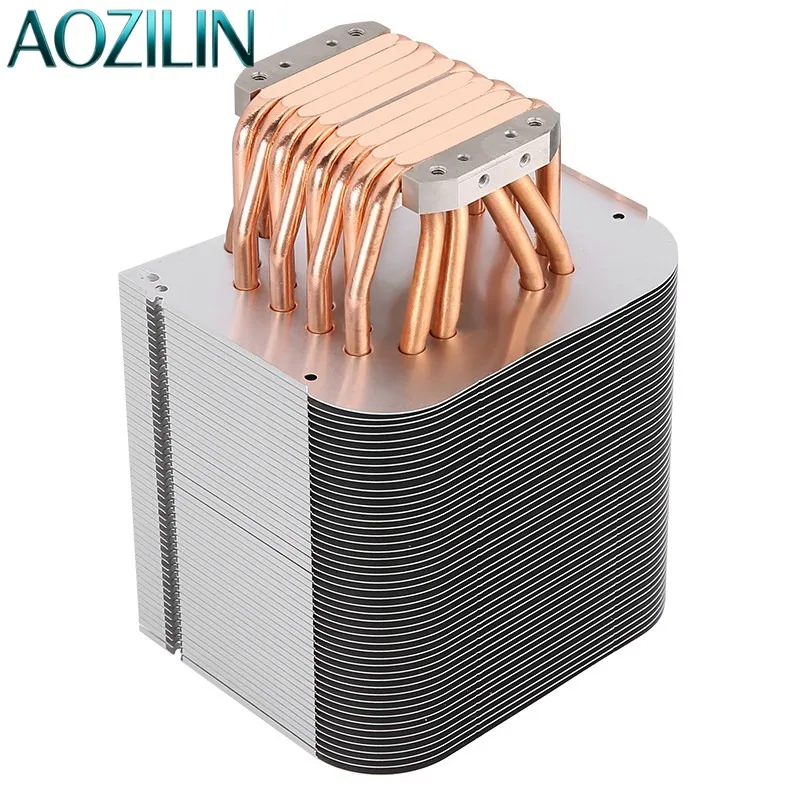 AOZILIN 1000W COB Photography Light Heatsink,12‑Copper‑Tube Thermoelectric Cooling Radiator Fan for LED Stage Lighting