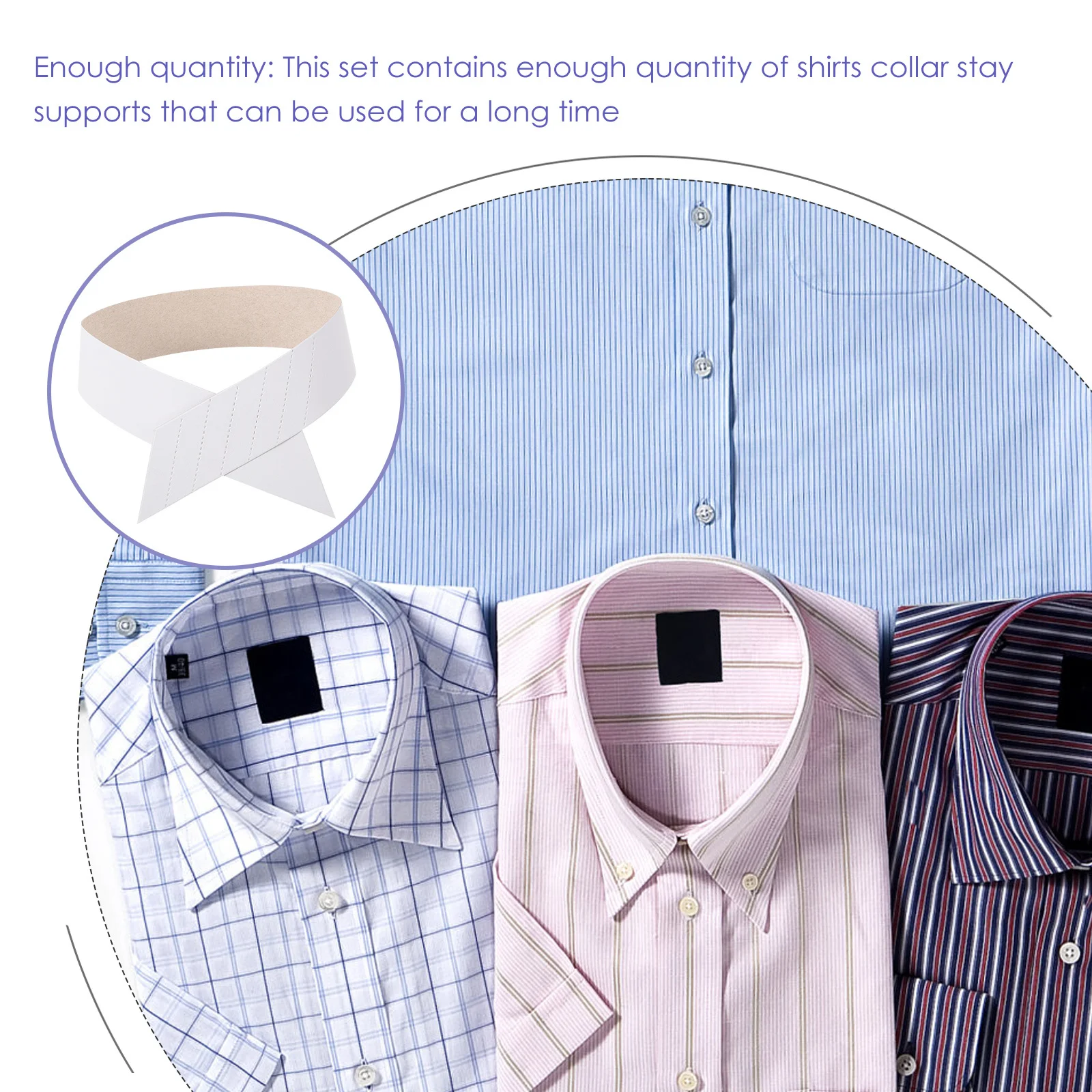 100 pçs colarinho permanece para camisas masculinas suporte de papel inserção reforço ajustável vestido camisa colarinho shaper camisa permanece para homem