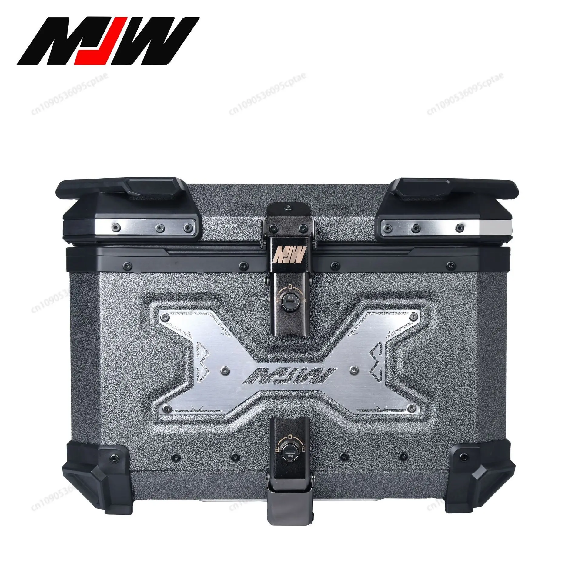 

45/55L Motorcycle Top Box Aluminium Alloy Motorcycle Trunk Helmet Case Shatterproof Waterproof Moto Tail Box Travel Luggage Case