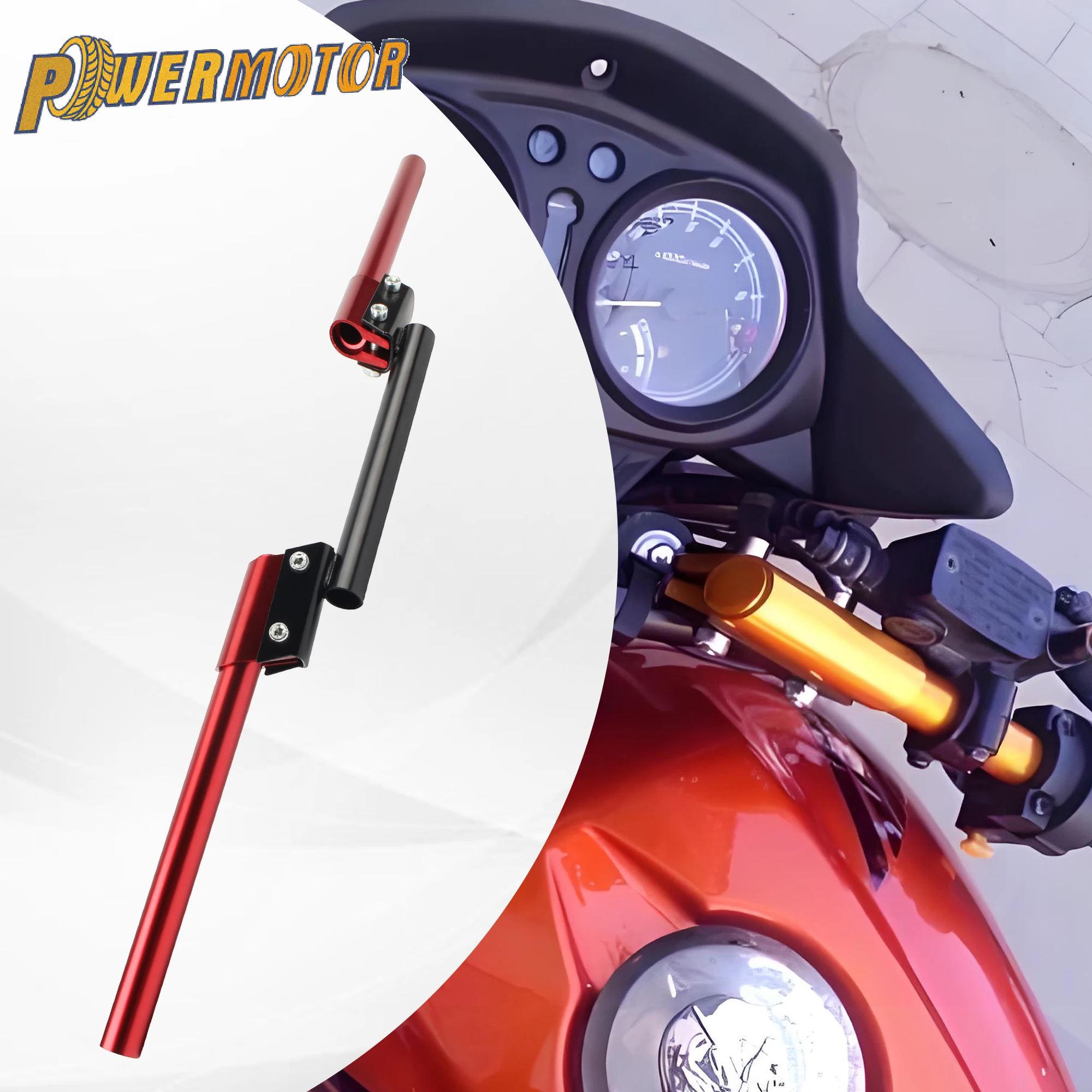 Universal Motorrad Lenker Band Verstärkung Einstellbare Quer Bar Balance Bar Für Roller Mopeds Dirt Bike Motocross Refit