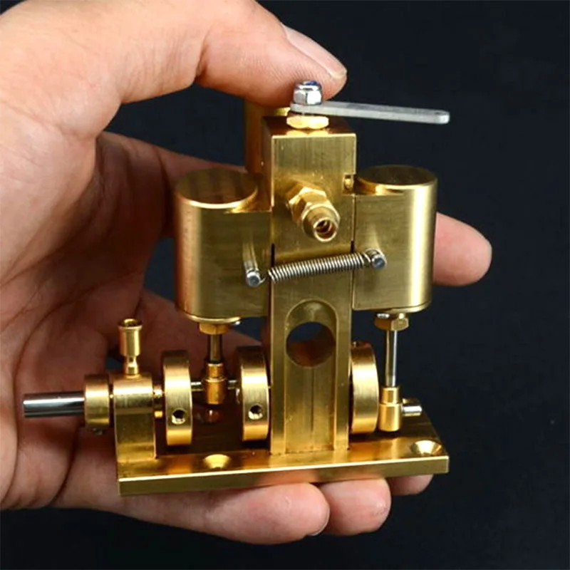 

Twin Cylinder Swing Engine Model M36 Brass Engine Toy Exquisite Physics Experiment Exquisite Toy